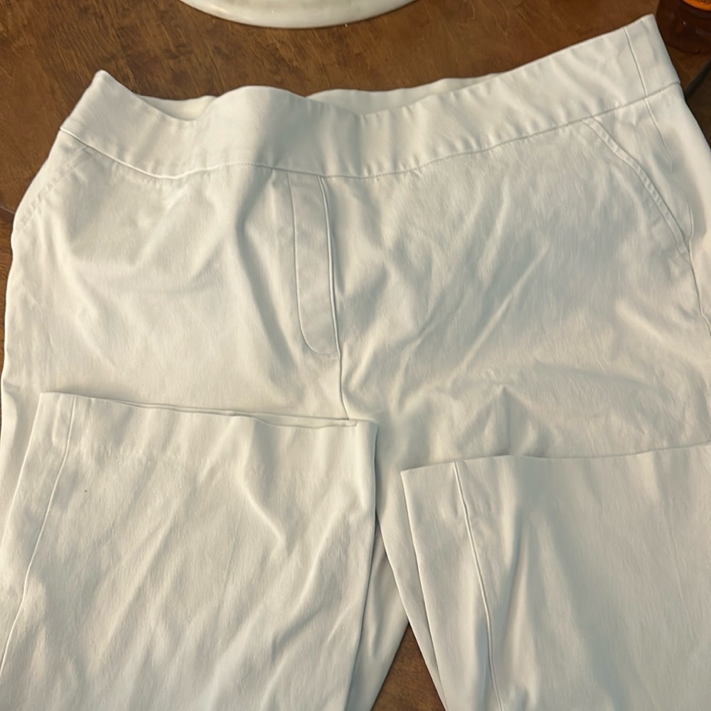 Spanx Wide Leg Crop White